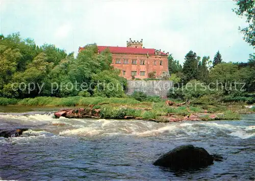 AK / Ansichtskarte Klasterec_nad_Ohri Zamek Schloss am Fluss Klasterec_nad_Ohri