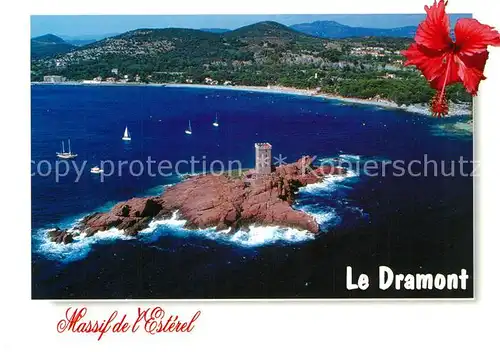 AK / Ansichtskarte Le_Dramont Fliegeraufnahme Massif de l`Esterel Le_Dramont