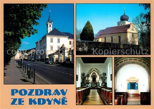 AK / Ansichtskarte Kdyne Namesti s radnici Kirche Kdyne