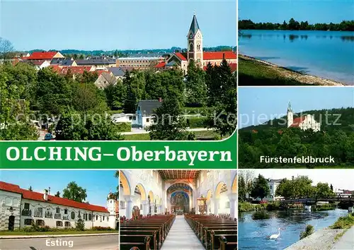 AK / Ansichtskarte Olching Fuerstenfeldbruck Esting Kirche  Olching