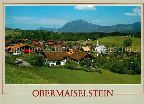 AK / Ansichtskarte Obermaiselstein mit Gruenten Obermaiselstein