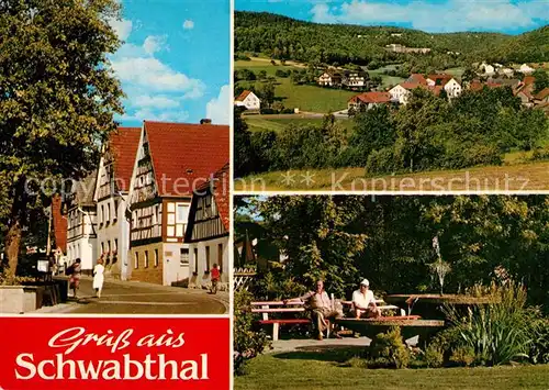 AK / Ansichtskarte Schwabthal Fachwerk Park Schwabthal