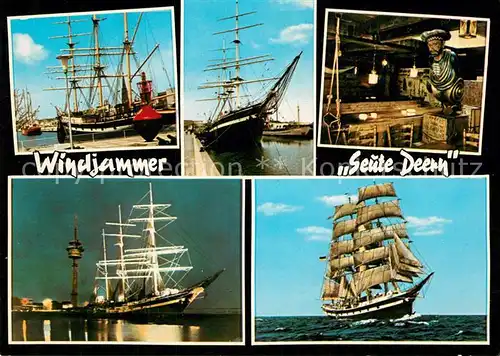 AK / Ansichtskarte Segelschiffe Windjammer Seute Deern Bremerhaven  Segelschiffe