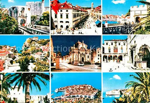 AK / Ansichtskarte Dubrovnik_Ragusa Teilansichten Innenstadt Altstadt Hafen Dubrovnik Ragusa