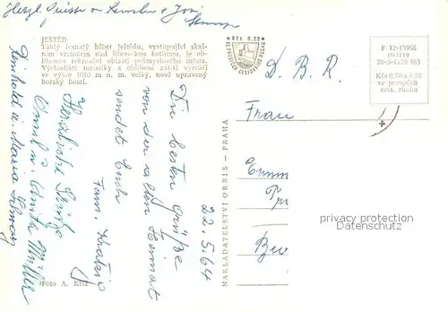 AK / Ansichtskarte Liberec Berghotel auf dem Jested Liberec