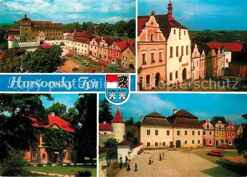 AK / Ansichtskarte Horsovsky_Tyn_Bischofteinitz Historische Altstadt Museum Park Platz Horsovsky_Tyn