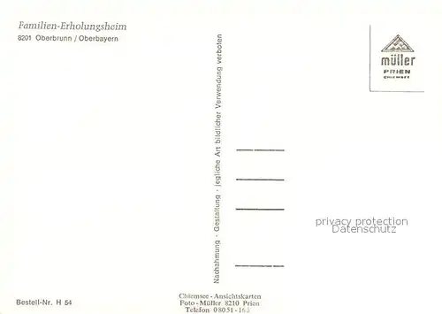 AK / Ansichtskarte Oberbrunn_Starnberg Familien Erholungsheim Ortsansicht mit Kirche Oberbrunn_Starnberg