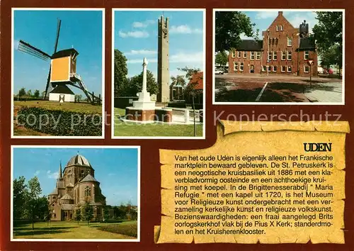 AK / Ansichtskarte Uden Windmuehle Kirche Kloster Uden