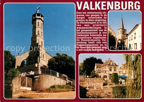 AK / Ansichtskarte Valkenburg_aan_de_Geul Aussichtsturm Ortsmotiv Kirche Valkenburg_aan_de_Geul