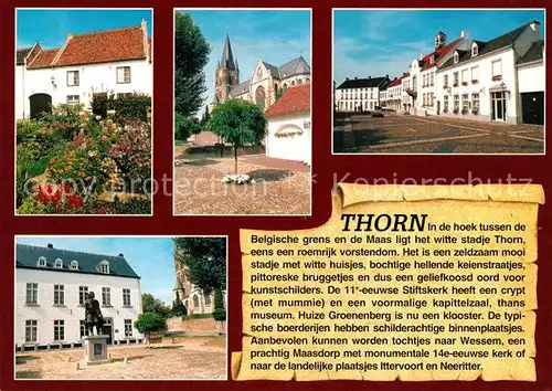 AK / Ansichtskarte Thorn_Limburg Teilansichten Kirche Denkmal Statue Thorn Limburg