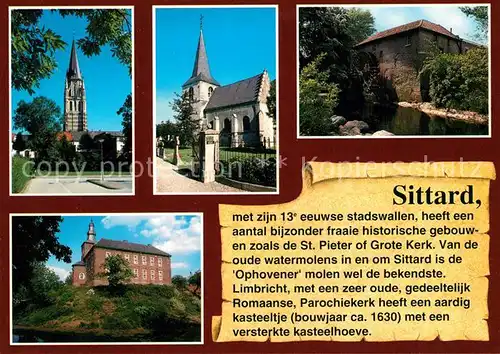 AK / Ansichtskarte Sittard_Netherlands Kirche Historisches Gebaeude Stadtmauer Sittard_Netherlands
