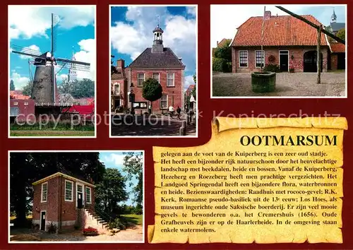 AK / Ansichtskarte Ootmarsum Windmuehle Ortsmotive Alter Brunnen Ootmarsum