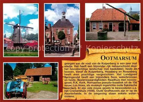 AK / Ansichtskarte Ootmarsum Windmuehle Drosthoes Alter Brunnen Gehoeft Scheune Traktor Ootmarsum