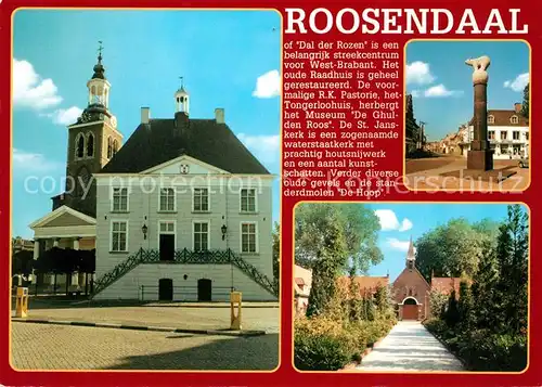 AK / Ansichtskarte Roosendaal Rathaus Denkmal Kirche Roosendaal