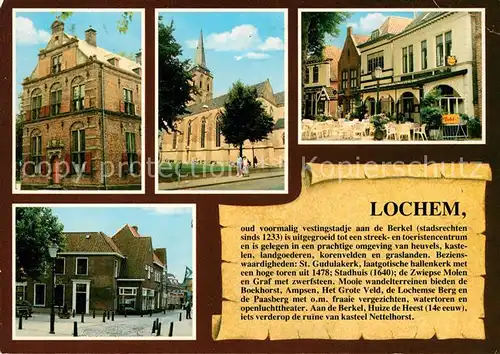 AK / Ansichtskarte Lochem Altstadt Restaurant Strassencafe Kirche Lochem