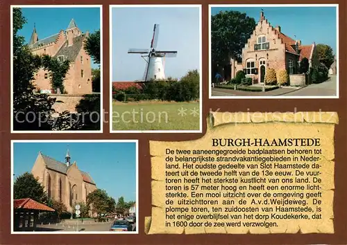 AK / Ansichtskarte Burgh_Haamstede Slot Haamstede Molen Koudekerk Burgh_Haamstede