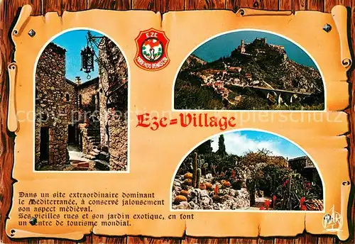 AK / Ansichtskarte Eze_Village Le Nid dAigle de la Cote d Azur Eze_Village