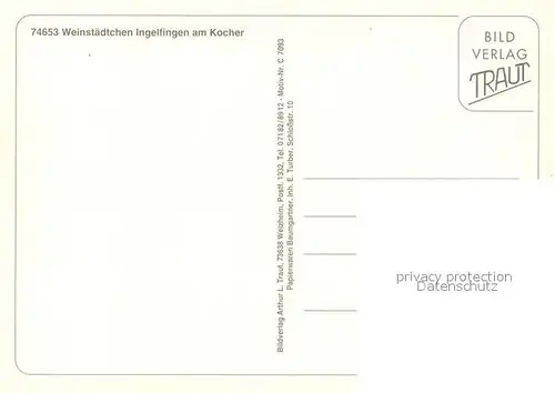 AK / Ansichtskarte Ingelfingen Teilansicht Ingelfingen