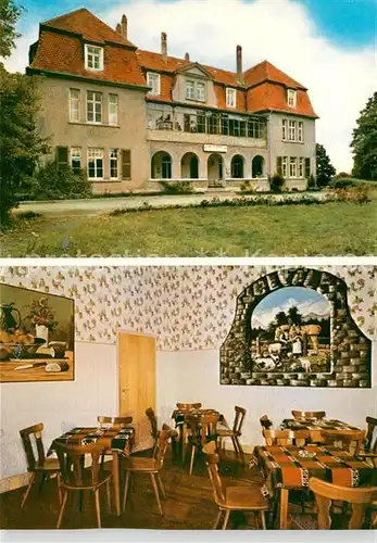 AK / Ansichtskarte Rockensuess Waldhotel Schloss Rittershain Gaststube Rockensuess