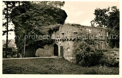 AK / Ansichtskarte Friedewald_Hessen Schlossruine Friedewald Hessen