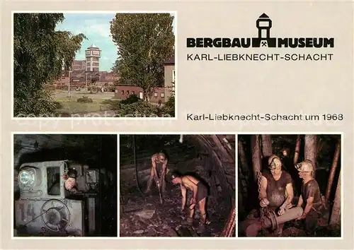 AK / Ansichtskarte Oelsnitz_Erzgebirge Bergbaumuseum Karl Liebkneckt Schacht  Oelsnitz Erzgebirge