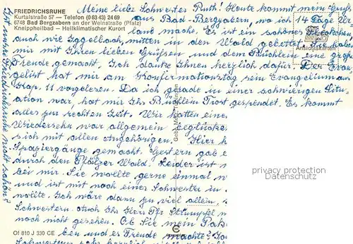 AK / Ansichtskarte Bad_Bergzabern Friedrichsruhe  Bad_Bergzabern