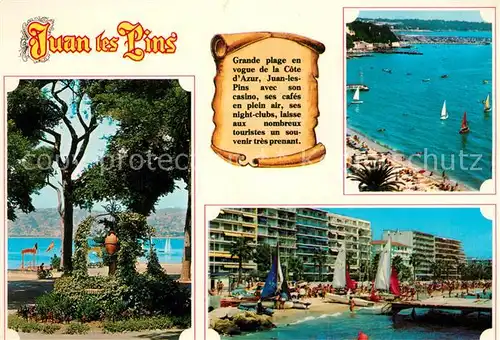 AK / Ansichtskarte Juan les Pins Promenade Plage Hotels Cote d Azur Juan les Pins