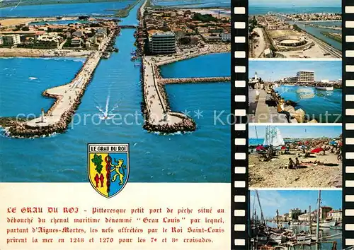 AK / Ansichtskarte Le_Grau du Roi_Gard Vue aerienne Port Plage Le_Grau du Roi_Gard