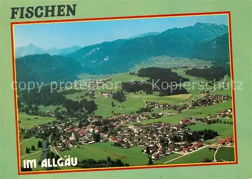 AK / Ansichtskarte Fischen_Allgaeu Fliegeraufnahme Fischen Allgaeu