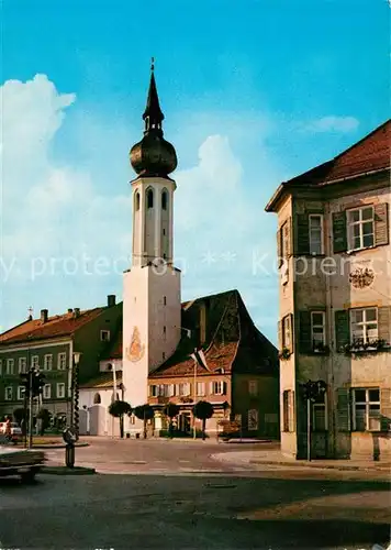 AK / Ansichtskarte Erding Kirchenpartie Erding