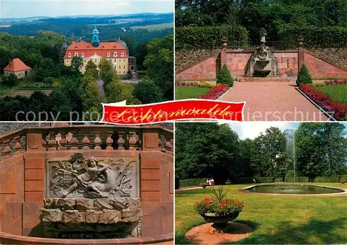 AK / Ansichtskarte Lichtenwalde_Sachsen Barockgarten mit Wasserkuensten Lichtenwalde Sachsen