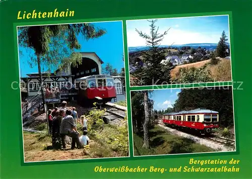 AK / Ansichtskarte Lichtenhain_Jena Bergstation der Oberwissbacher Berg  und Schwarzatalbahn Lichtenhain Jena
