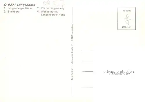 AK / Ansichtskarte Langenberg_Erzgebirge Steinberg Kirche Wanderhuette  Langenberg Erzgebirge