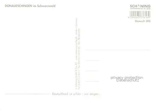 AK / Ansichtskarte Donaueschingen  Donaueschingen