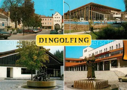 AK / Ansichtskarte Dingolfing Marienplatz Schwimmbad Caprima Eishalle Dingolfing