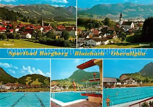 AK / Ansichtskarte Blaibach Sportbad Burgberg  Blaibach