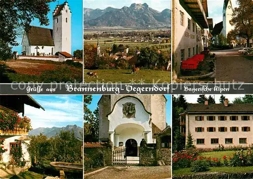 AK / Ansichtskarte Brannenburg St. Margarthen Berghof Heuberg Kirche  Brannenburg