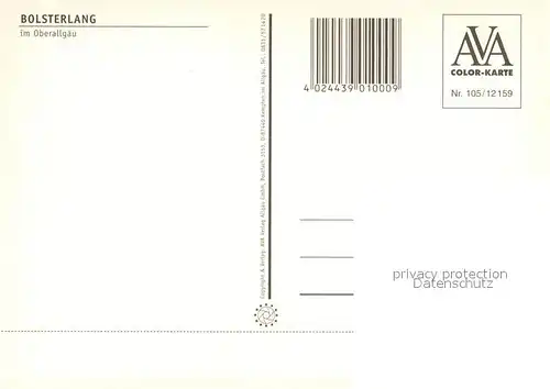 AK / Ansichtskarte Bolsterlang  Bolsterlang
