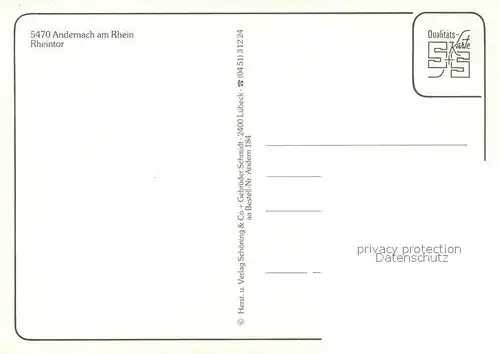 AK / Ansichtskarte Andernach Rheintor Andernach