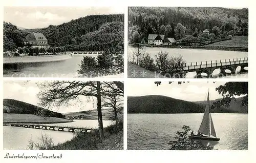 AK / Ansichtskarte Listertalsperre Teilansichten Listertalsperre