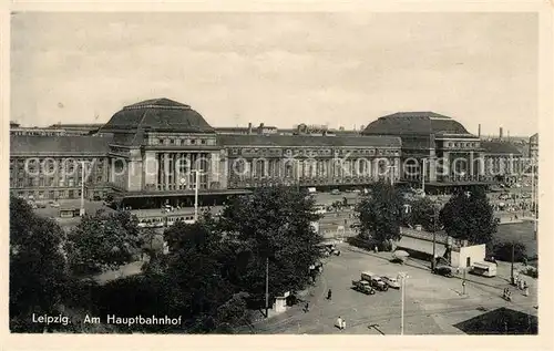 AK / Ansichtskarte Leipzig Am Hauptbahnhof Leipzig