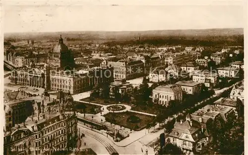 AK / Ansichtskarte Leipzig Blick vom Neuen Rathaus Leipzig