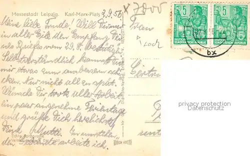 AK / Ansichtskarte Leipzig Karl Marx Platz Leipzig