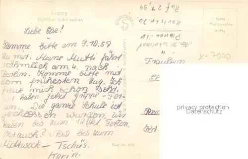 AK / Ansichtskarte Leipzig Gohliser Schloesschen Leipzig