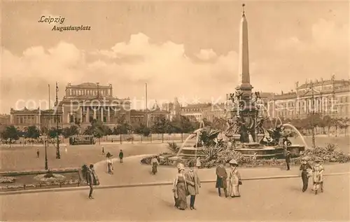 AK / Ansichtskarte Leipzig Augustusplatz Leipzig