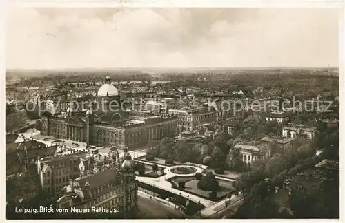 AK / Ansichtskarte Leipzig Blick vom Neuen Rathaus Leipzig