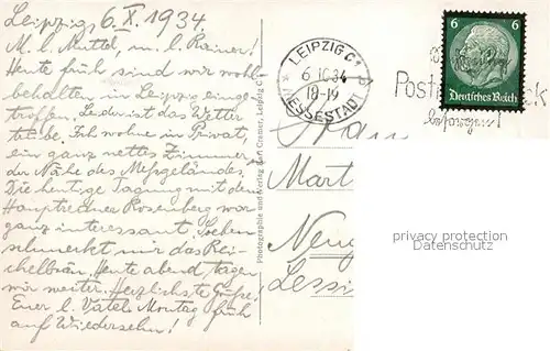 AK / Ansichtskarte Leipzig Augustusplatz mit Universitaet Paulinerkirche und Mendebrunnen Leipzig