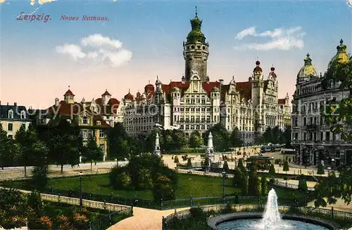 AK / Ansichtskarte Leipzig Neues Rathaus Leipzig