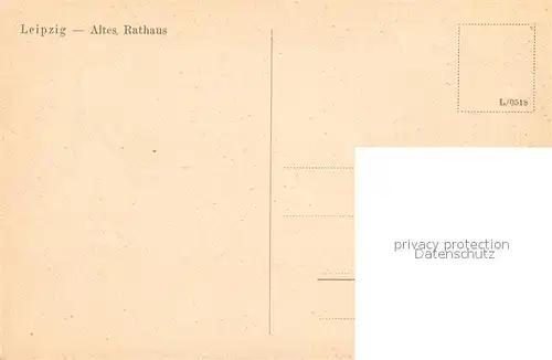 AK / Ansichtskarte Leipzig Altes Rathaus Leipzig