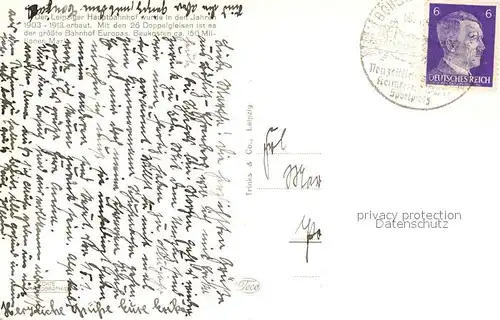 AK / Ansichtskarte Leipzig Hauptbahnhof Leipzig